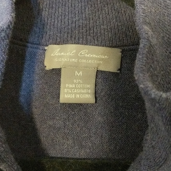 Daniel Cremieux Quarter Zip Pullover Sweater - Picture 3 of 3